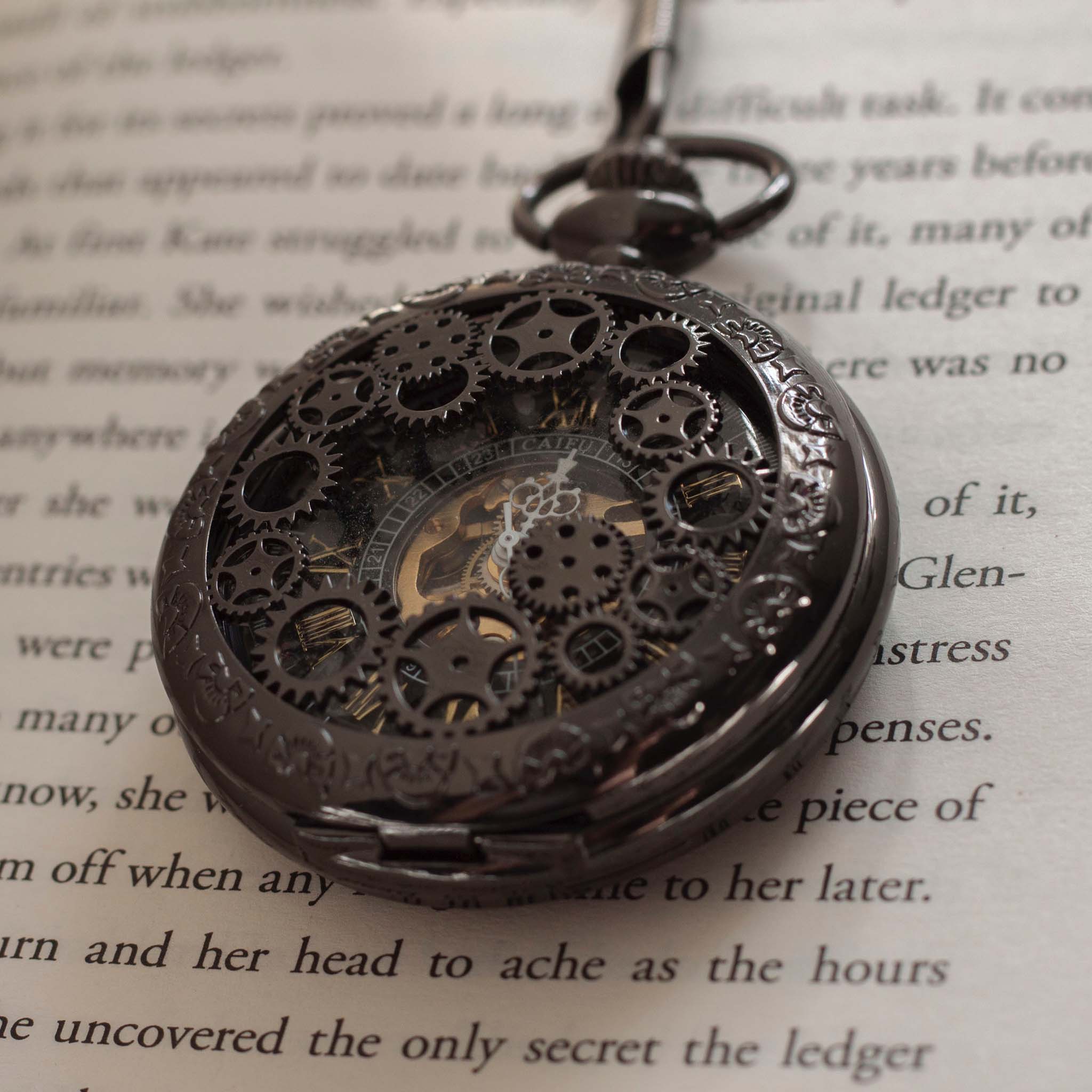 Melanie Gear Engraved Pocket Watch
