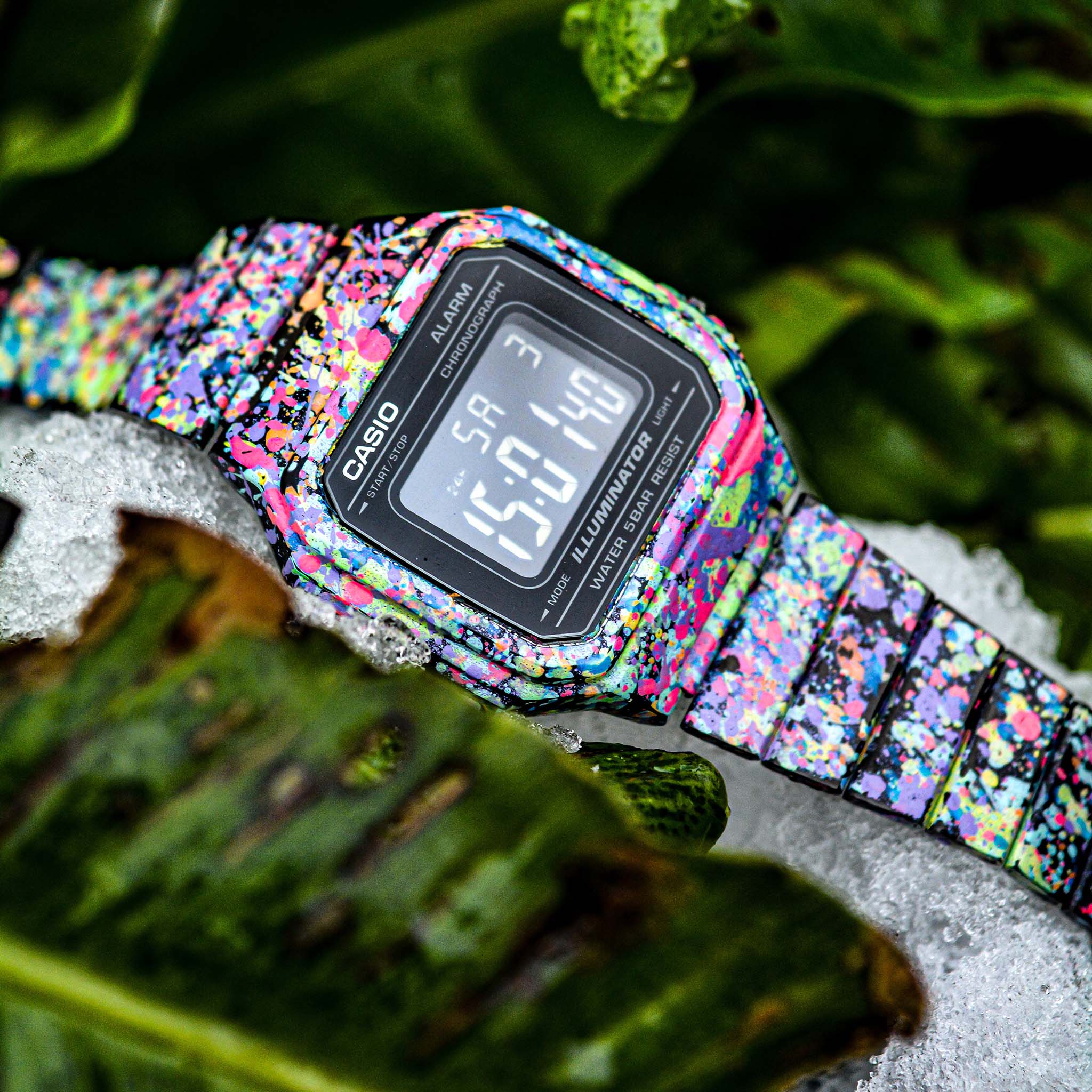 Casio multicolored digital watch